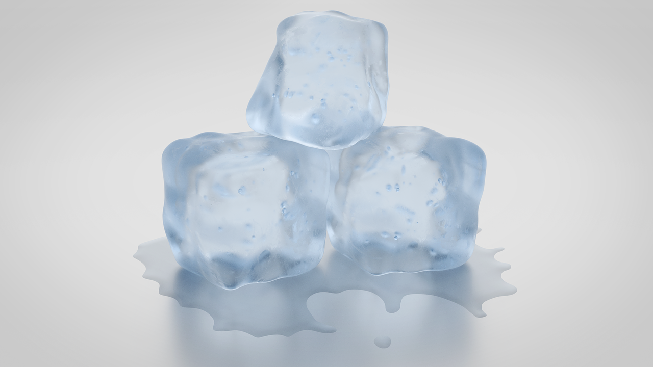ice cubes, ice, cold